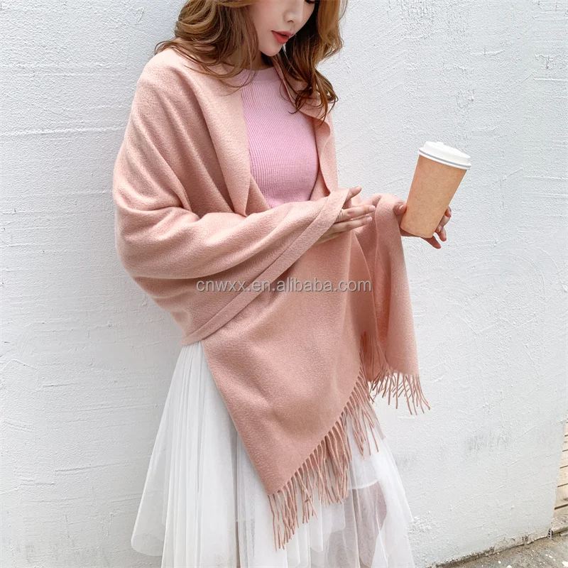New neutral wind autumn and winter scarf 100% pure cashmere scarf winter couple fringe cashmere
