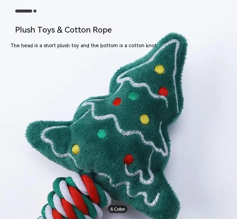 2024 Christmas gifts dog chew toy set for dog gifts pet chewing set for small medium dogs