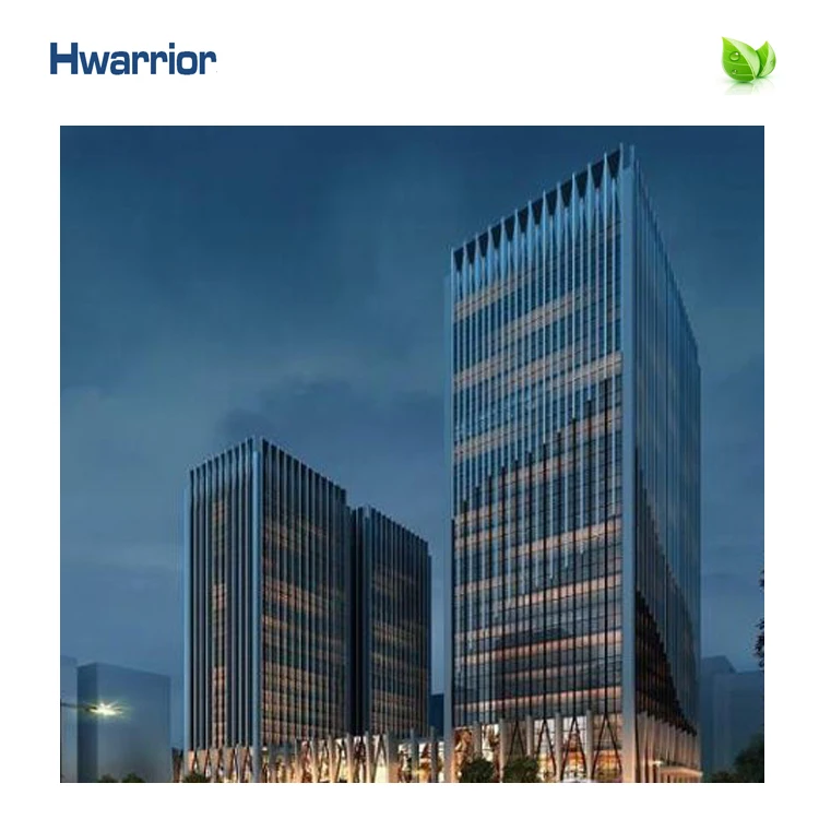 High building facade cladding wall system includes glass,aluminum profile and all accessories