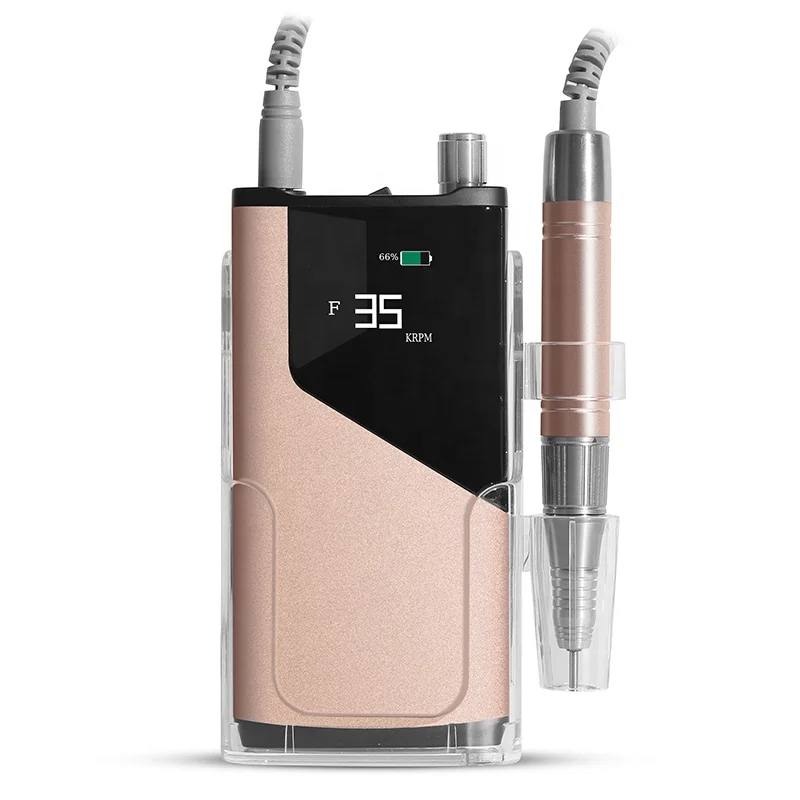 Nail equipments 2023 new manicure polish machine electric e file nail sander wireless nail drill 35000rpm