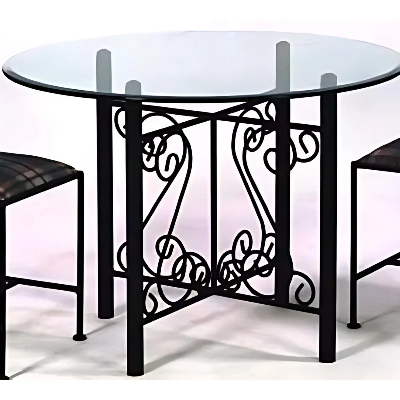 Antique Retro Wrought Iron Table and Chairs for Garden or Backyard Patio Benches