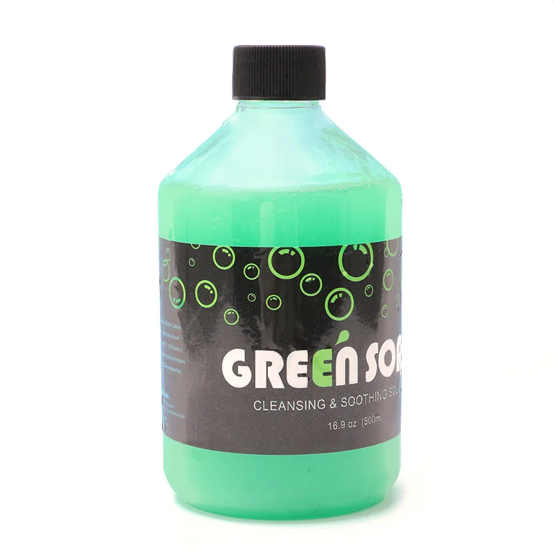 500ml Concentrating Tattoo Green Soap/Blue Soap Mild Tattoo Cleaning Soothing Aftercare Solution Liquid Soap for Tattoo Salon