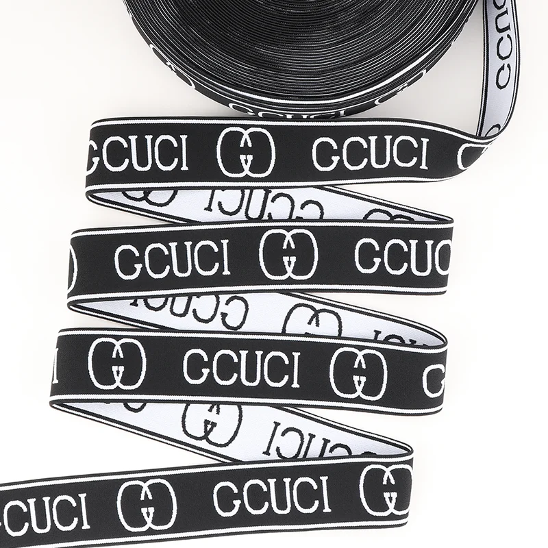 Оптовая продажа, жаккардовая лента на заказ, модный нейлоновый ремешок для одежды