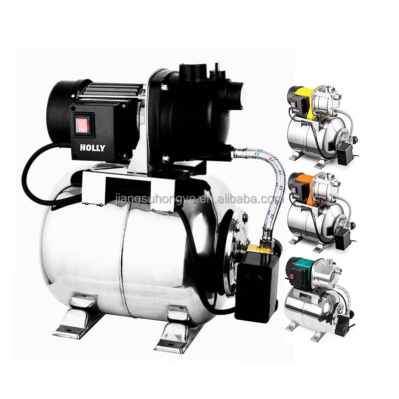New 600W Automatic Booster Station System Water Supply Pumps with 19L Stainless Steel Pressurized Storage Tank 0.8HP Garden Pump