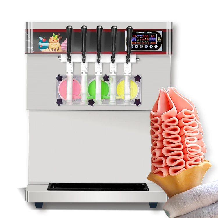 NSF ETL CE 5 Flavors Taylor Commercial Softy ice cream machine/Vending Ice Cream making Machine/yogurt ice cream machine