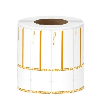 Custom printed barcode paper jewellery price tags paper labels