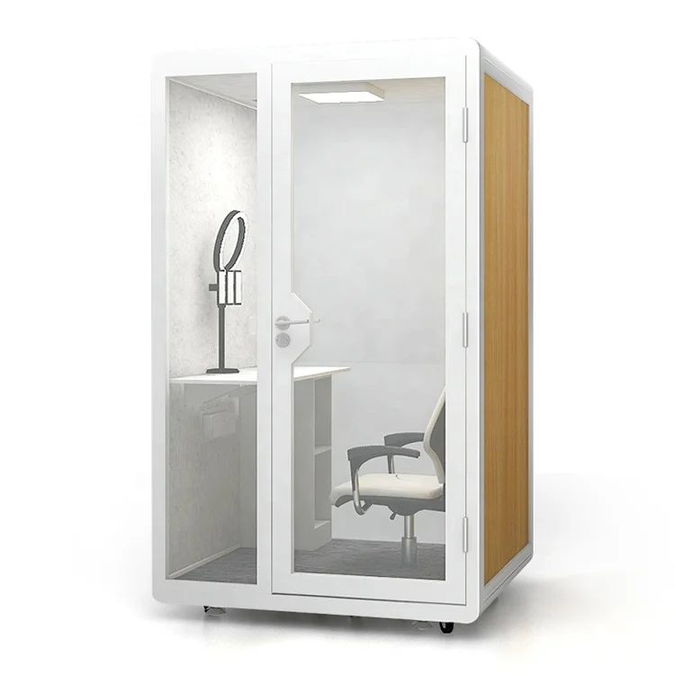 Indoor standalone phone booth soundproof booth office single person privated working pod