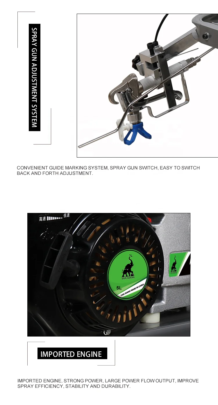 YANXIANG G1091 High quality and low price cold road line marking machine ,cold paint marking equipment  L