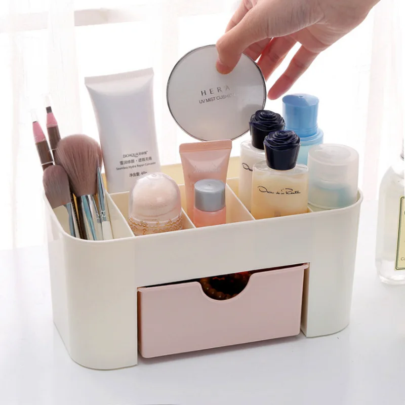 
Multifunctional Mini Drawer Desk Stationery Organizer Plastic Cosmetic Storage Box 