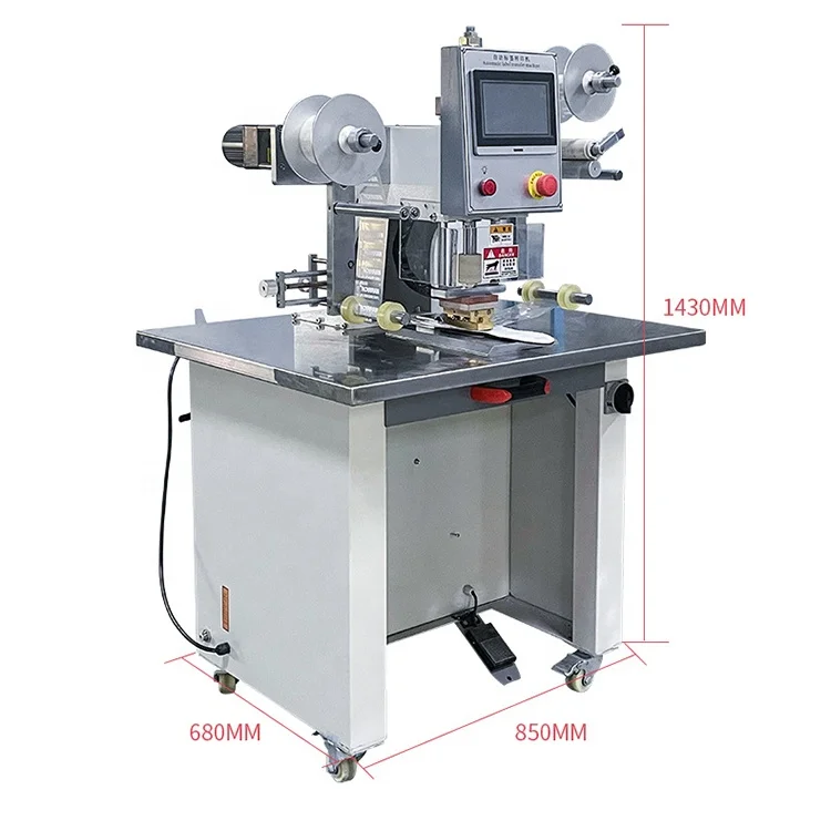 Fabric roll sticker label printing machine hot stamping machine