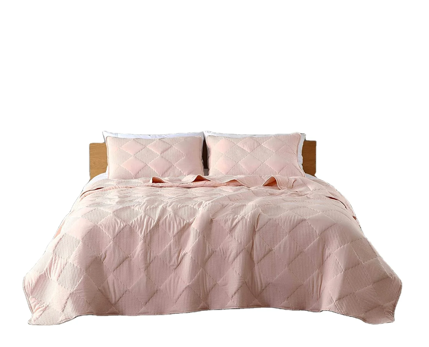 Супер мягкий потертый микрофибра полиэстер 3 шт. набор покрывал спальные гарнитуры Квин-сайз розового цвета для девочек