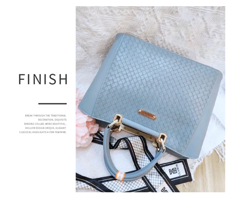 2022 New Set Bags Arrival Unique Woman Cheap Ladies Handbag Pu Leather