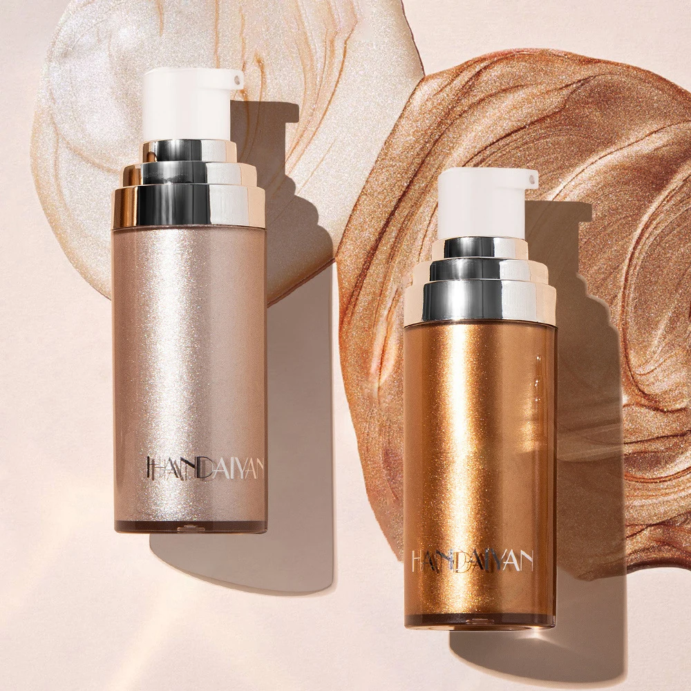 
Private Label Brush Bottle Contour Lotion Oil Butter Body Shimmer Glow Spray 