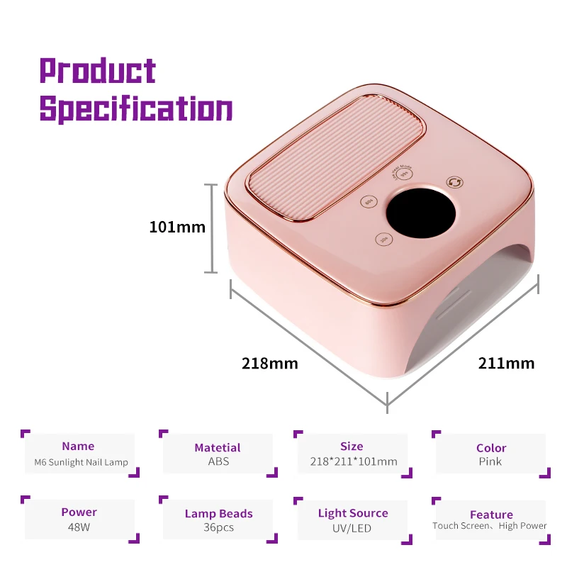 Love the Price Nails Supplies Salon Nail Care Tools and Equipment UV Touch Screen Nail Lamp