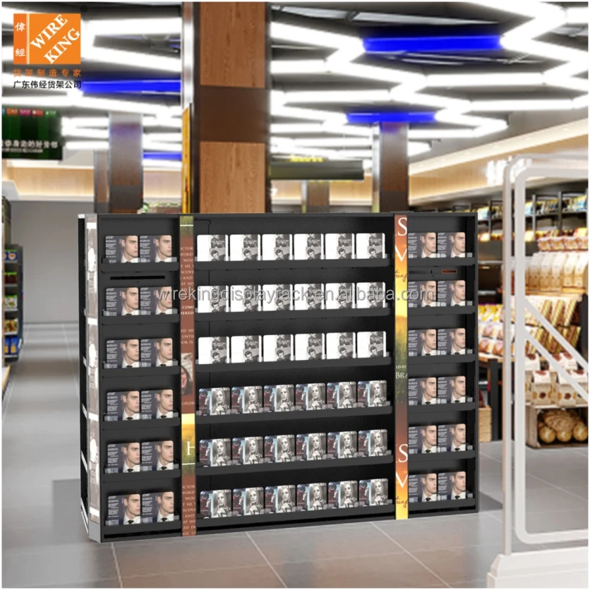 WIREKING CD Rack Floor Standing Multi-usage DVD Card Disc Disk  Rack steel Display Rack for Store