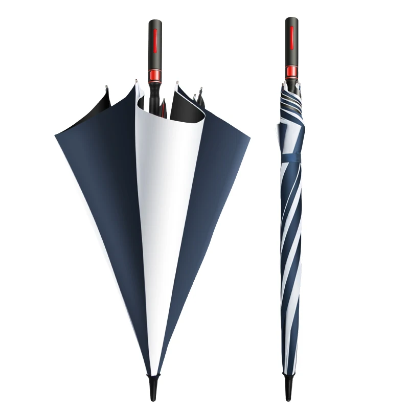 2022 OEM and ODM 30 Inch 8 Rib  Golf Umbrella  Wind- Proof Waterproof Straight Umbrella
