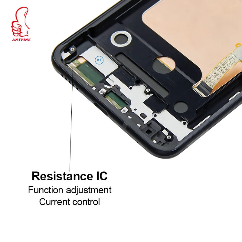 For lg v30 display with Frame Digitizer Assembly For LG V30 LCD