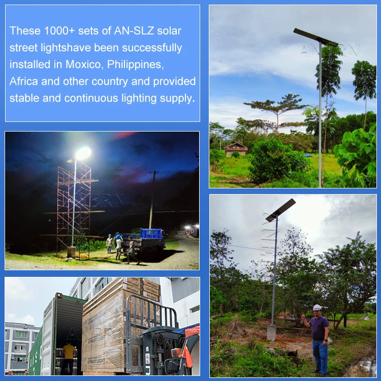 Anern 12v all in one 60 watt solar energy street light