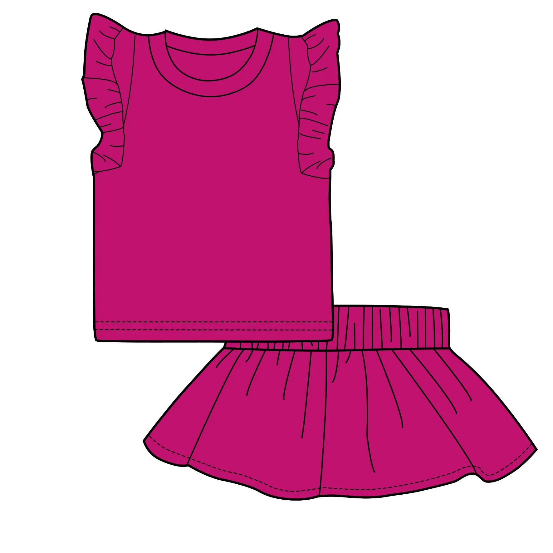 Lace Ruffle Baby Girls Cotton Clothing Sets Kids Girl Clothing Sets 1 Year Girls Clothing Sets For Skin Care