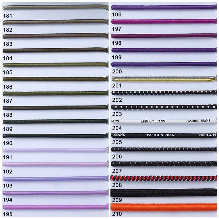 2mm string workout high strong craft polyester soft letax gold 3 mm 8mm diy 0.8 reflective round band rope rubber elastic cord