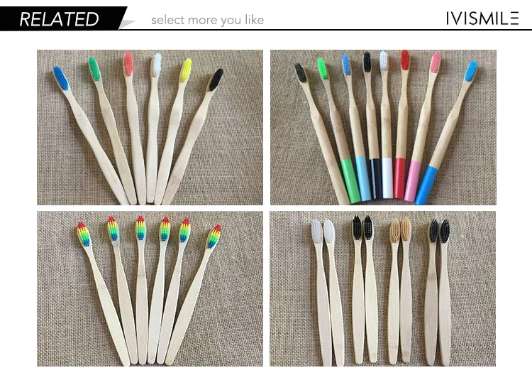 Eco Friendly Home Use Reusable Biodegradable  Natural Orginac  Bamboo Adult Toothbrush