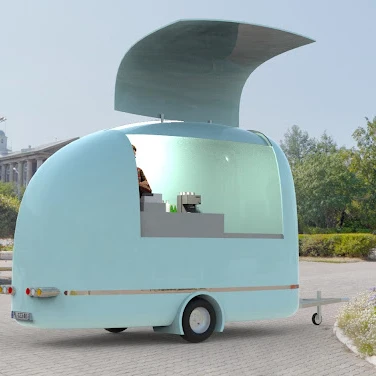 2023 Mobile Food Truck Ice Cream Dining Car Hot Dog Food Delivery Cart Support Color Size Logo Customization Food Trailer