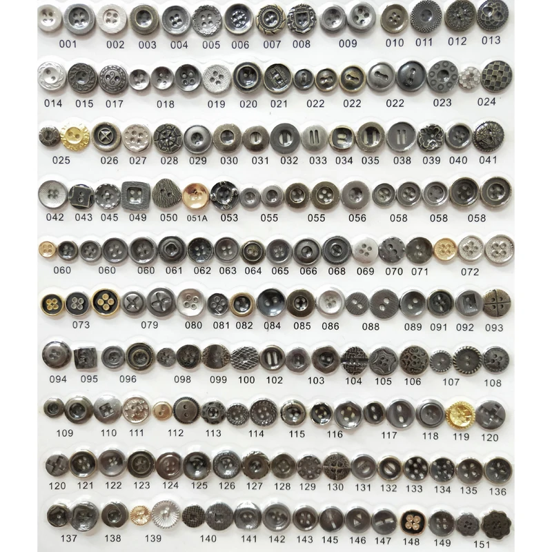 Factory supplies flat back 4 2 holes sewing antique brass matte silver zinc alloy metal shirt buttons wholesale