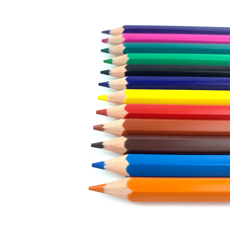 3.5 inch 12 color OEM colored pencils