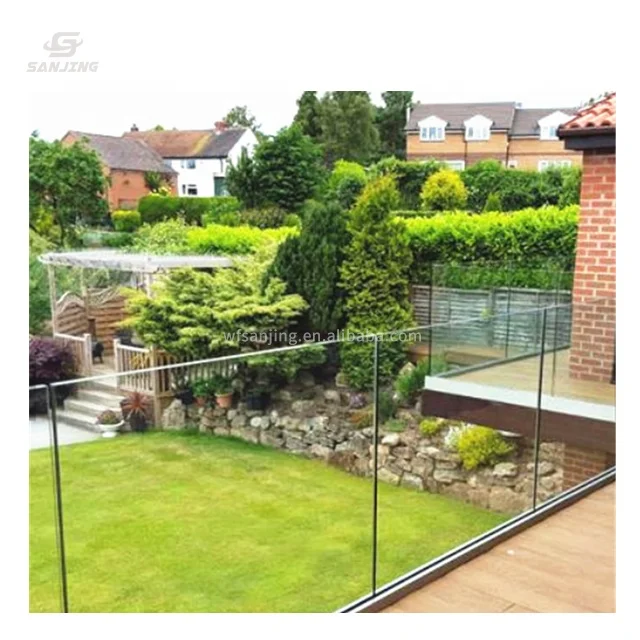 aluminium profile for glass railing glass railing clamps frameless glass railing