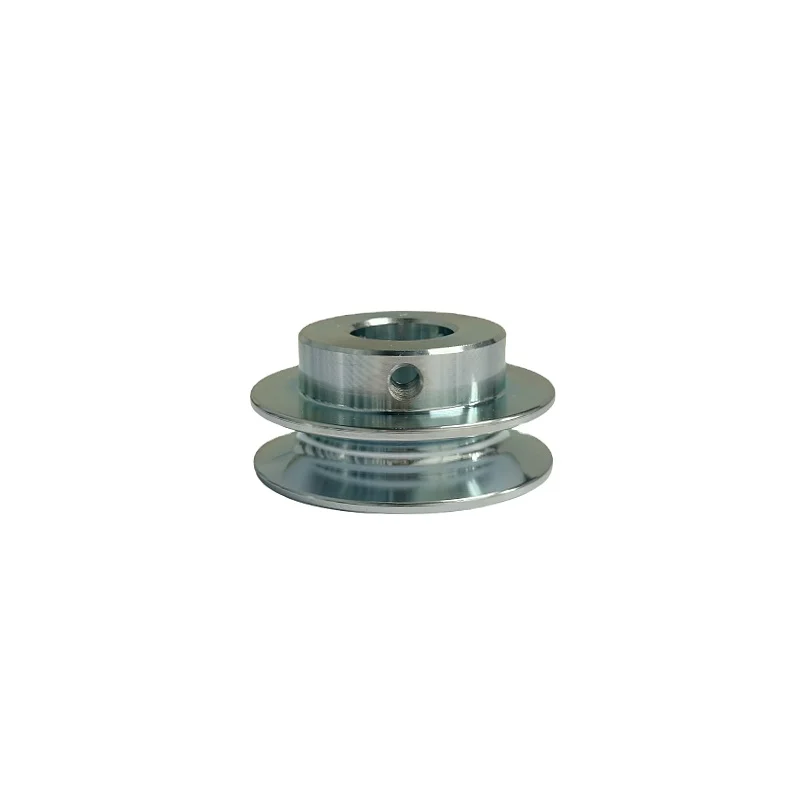 OEM/ODM Heavy Load High Quality Wear-resistant C45 Steel Zinc Plated Timing Belt Pulley without Teeth