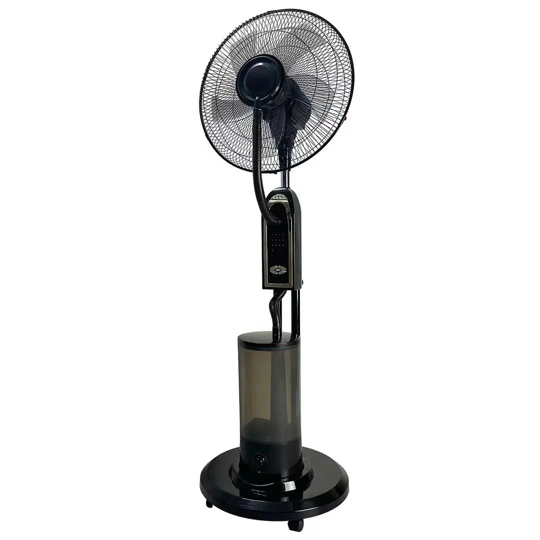 110V/220V 16 18 inch portable mist cooling fan with 5L big water tank remote control type standing misting fans