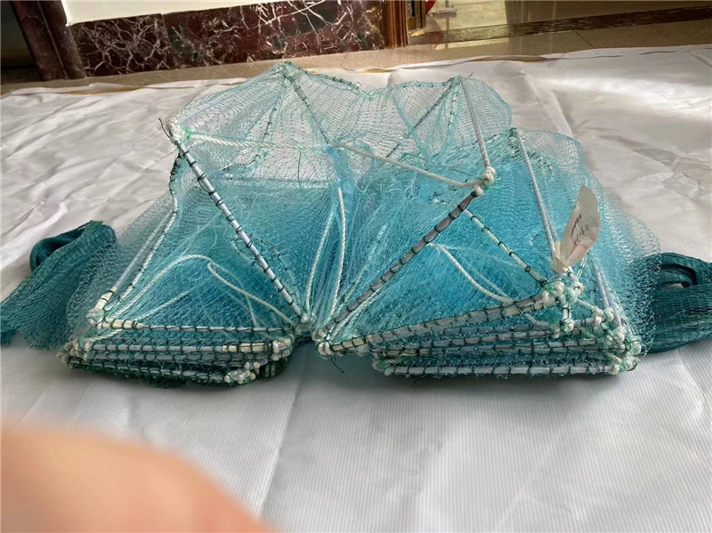 agriculture fishing trap 25*40CM  PE & nylon shrimp trap with 25  frame