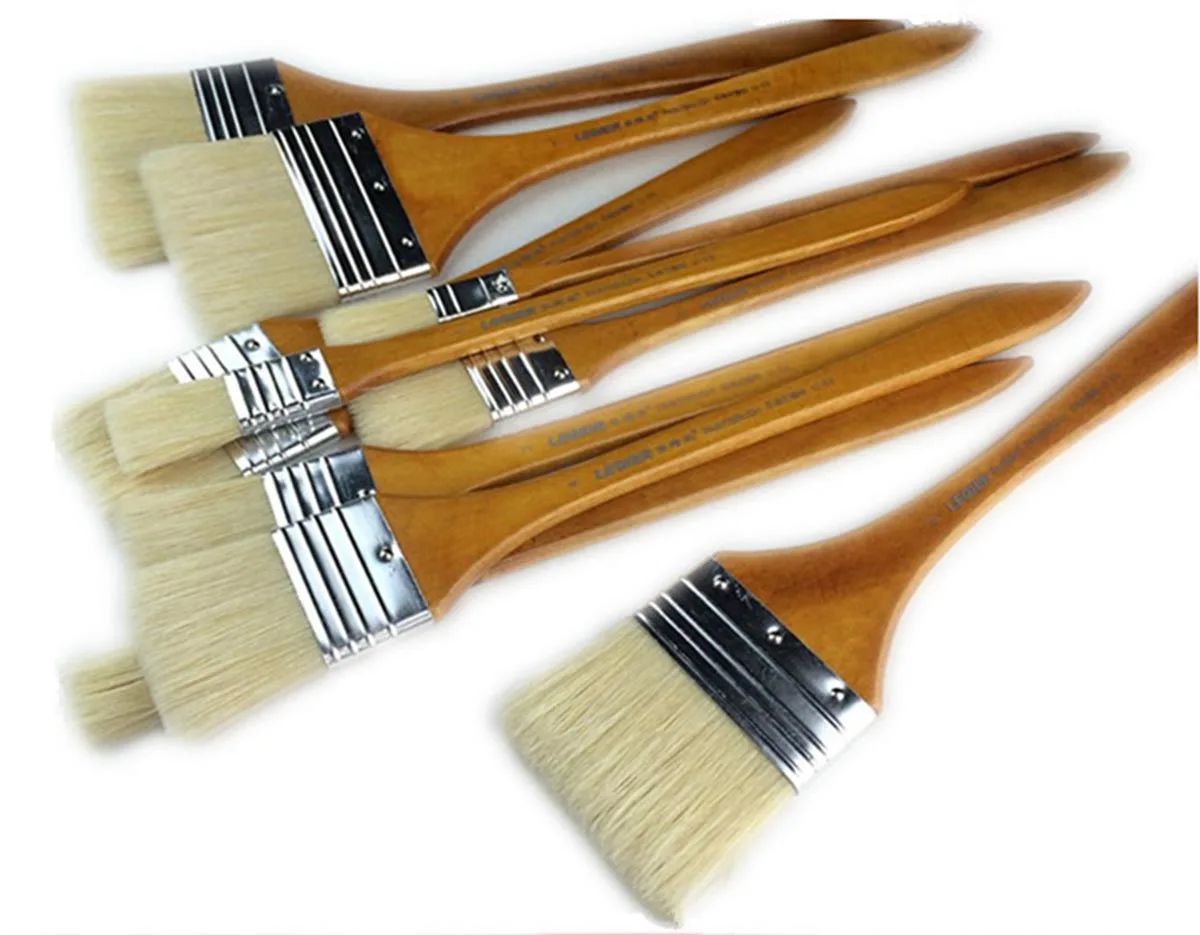 Bview Art  Bristle Paint Brush Set  For Acrylic Oil Watercolor Gouache Painting