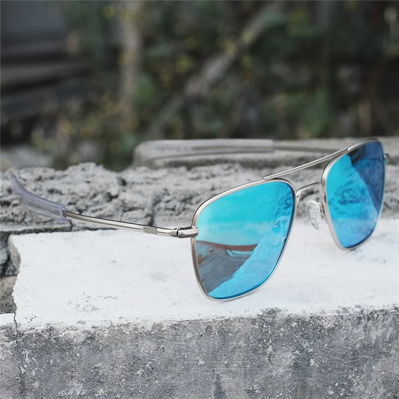8111 Design men AO sunglasses retro polarized hd driving custom logo glasses man metal UV400 sun glasses