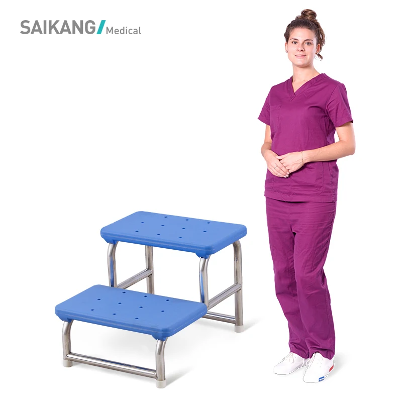 SKE020-1 Mobile Moveable Foot Kick Step Stool
