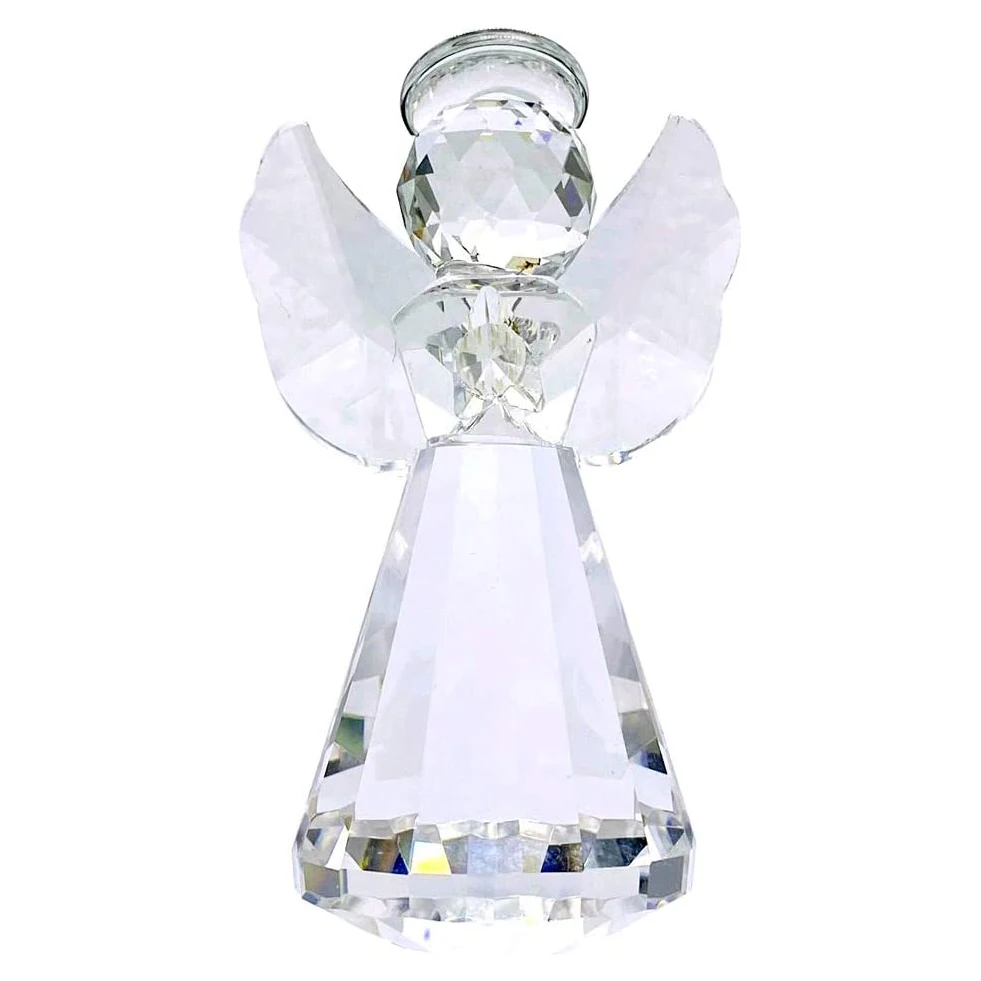 Ornaments Crystal Angel Figurine Paperweight Decor Glass Art Europe Clear Folk Art Christmas Angel Eco-friendly