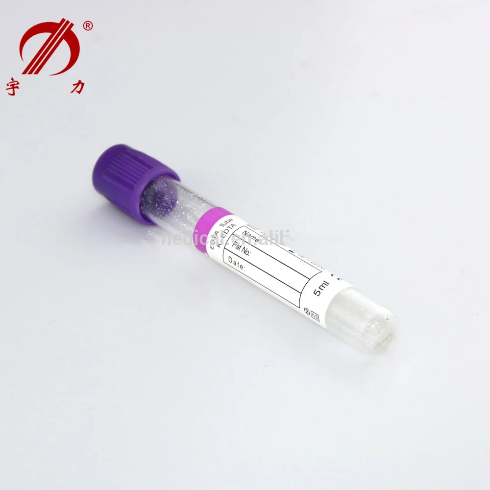 Medical disposable blood collection vacuum edta tube