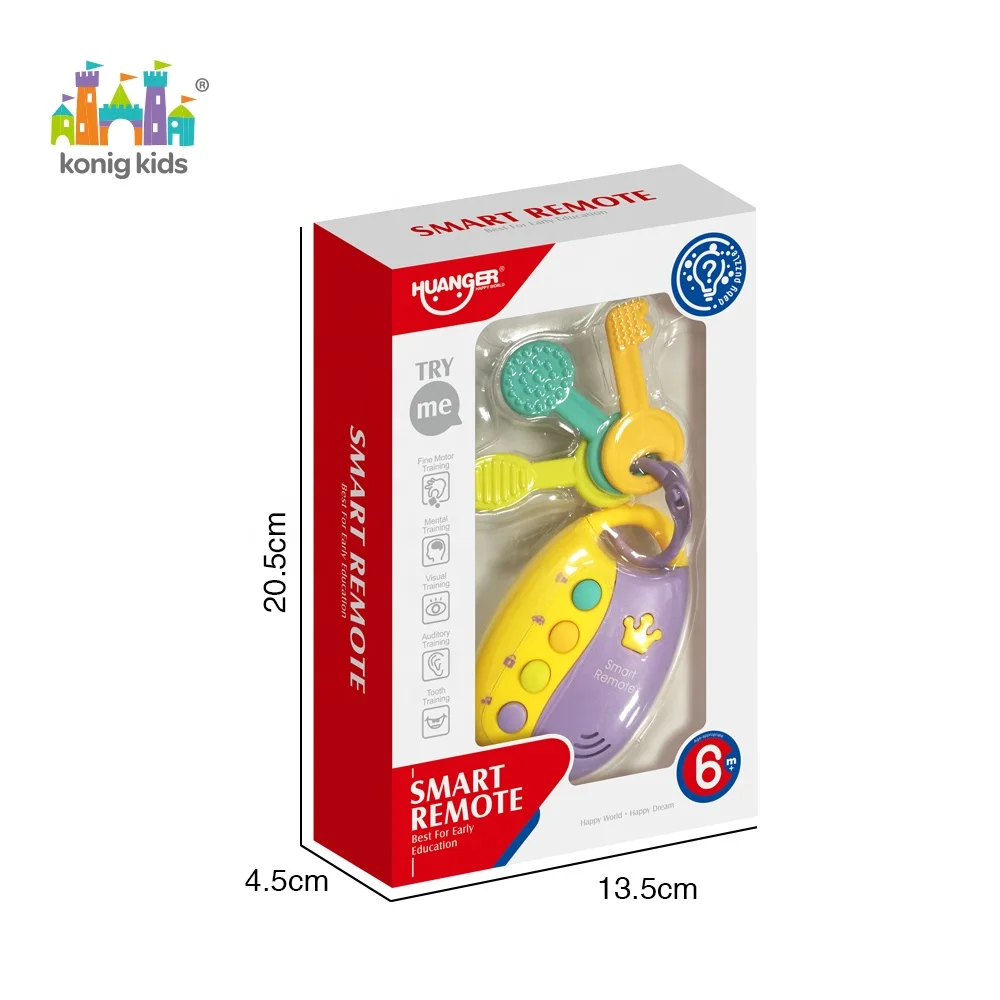 Konig Kids Early Education Plastic Musical Electric Smart Remote Car Key Baby Toys