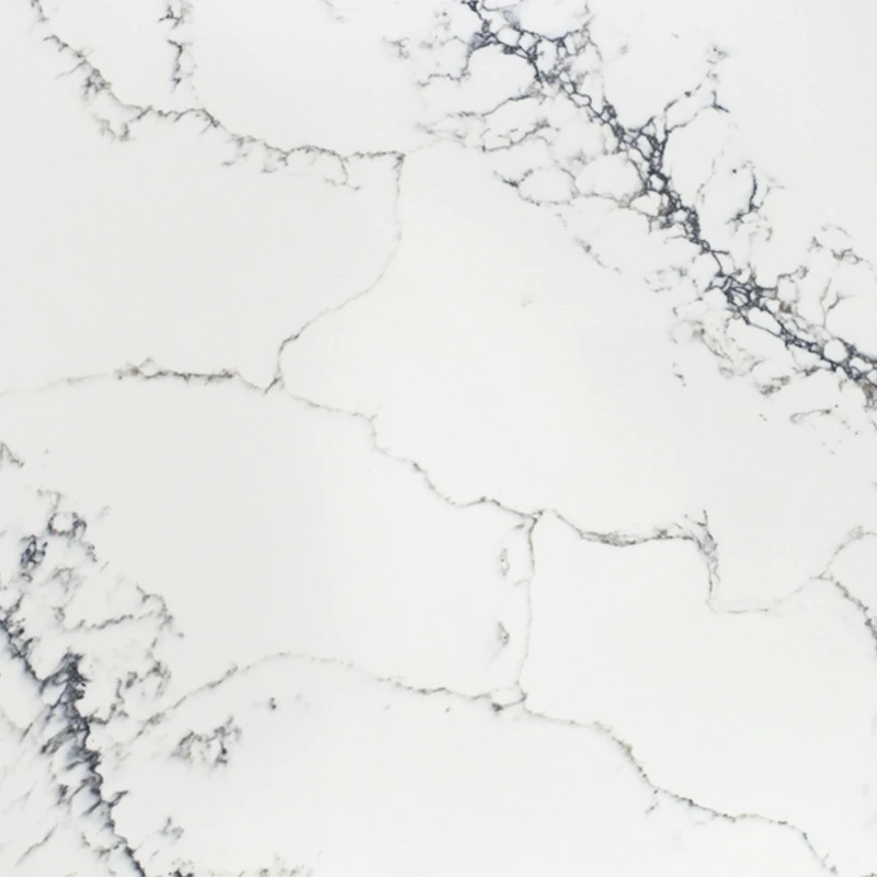 Calacatta Glossy Artificial Table Top Quartz Stone Slab