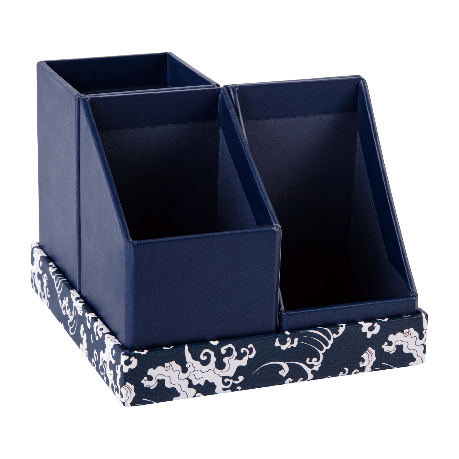 Paper Stationery Storage Box Desk Accessory  Pen Holder Set File Holder Card Board Desktop Organizer Set