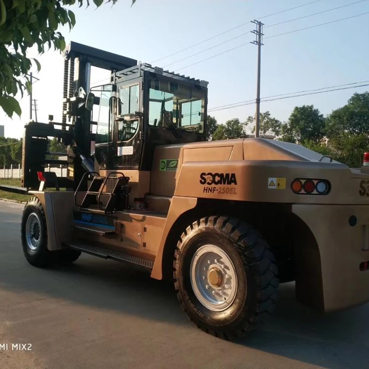 made in china 28 ton electric forklift with lithium battery can work in the port for save money and protect environment