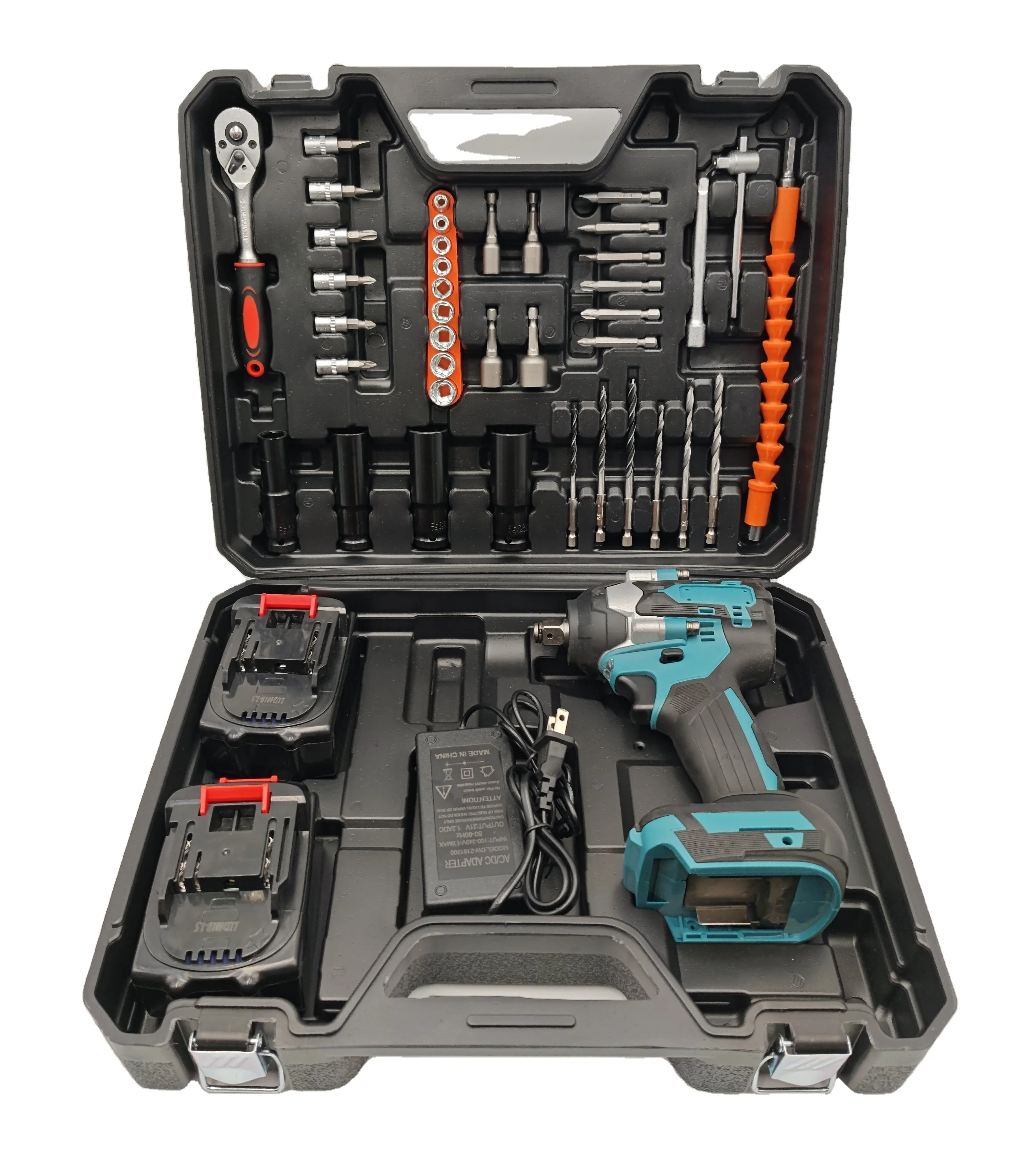 21-Volt Cordless Impact Wrench with LI-Ion Battery DIY Grade Brushless Motor Home Use-Pneumatic Pipe Hydraulic Power Wrenches