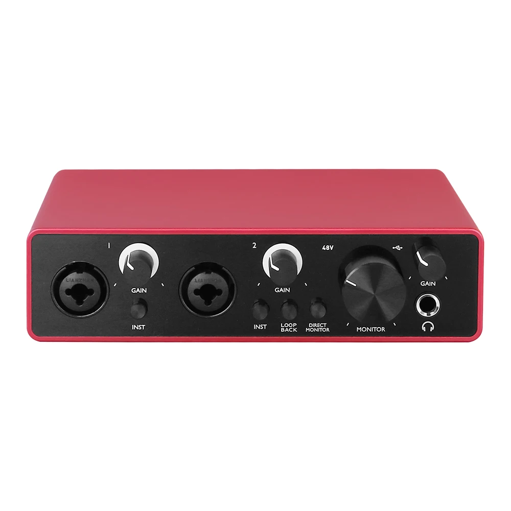 N-AUDIO X2 sound card studio recording professional mic instrument interface audio studio sound cards