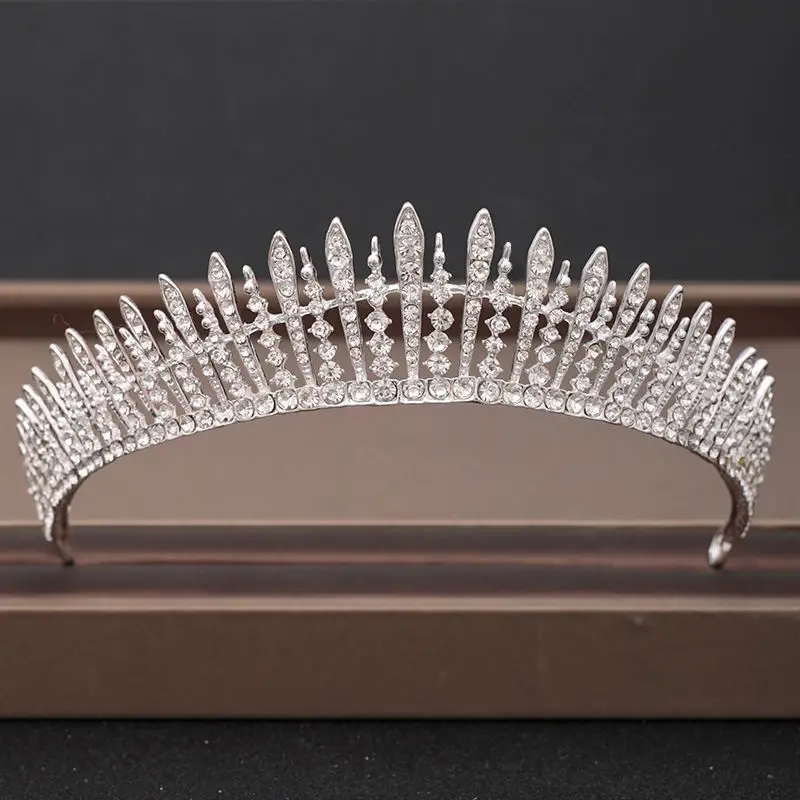 XYST New  Bridal Wedding Rhinestone Crowns Cheap Prices Crystal Metal Crowns For Beauty Queens