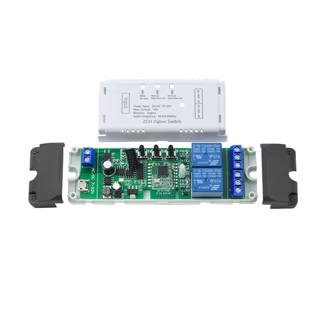 Вики Alexa Google Home Tuya Smart Hub шлюз мост 2CH DC5-32v Ewelink ZigBee триггерный релейный