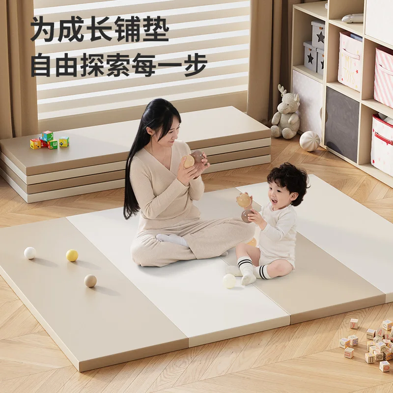 ejiale Child Foam Kids Floor Gym Playmats Baby Play Mats Crawling Gaming Activity Carpet Indoor Folding Xpe Leather Waterproof