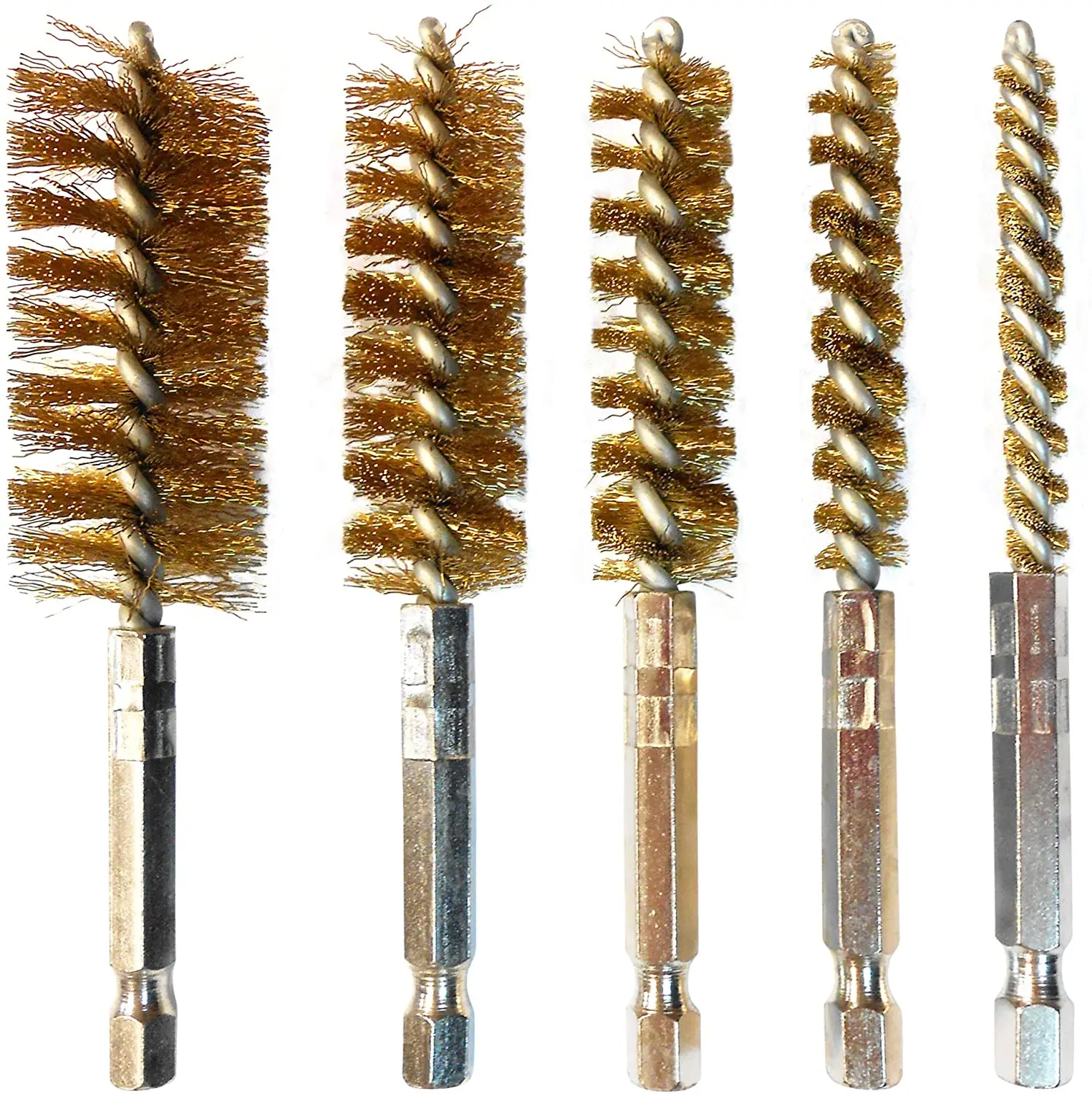 Stainless Steel Bore Brush Stainless Steel Bristles Wire Brush for Power Drill Cleaning Wire Brush Stainless