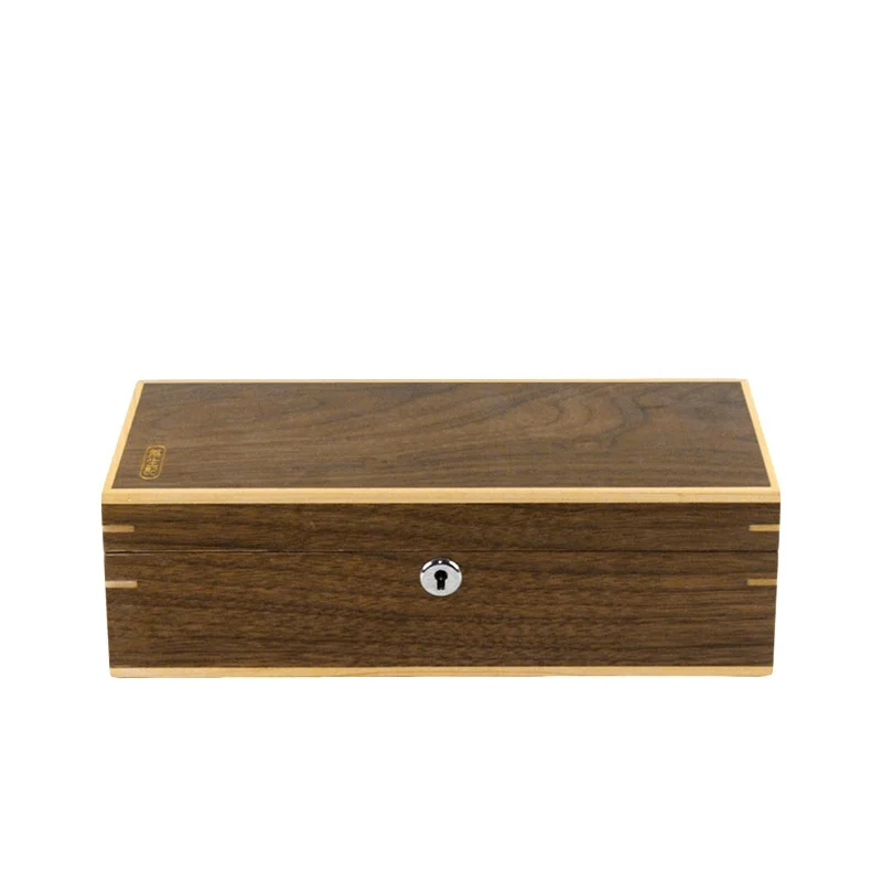 Black walnut essential oil wooden box Walnut solid wood collection gift box Retro new Chinese storage display gift box