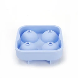 Wholesale Cusiom Bpa free food grade silicone Sphere Ice Cube Mold Non-stick Round Ice Cube Mold With Lid For Whiskey