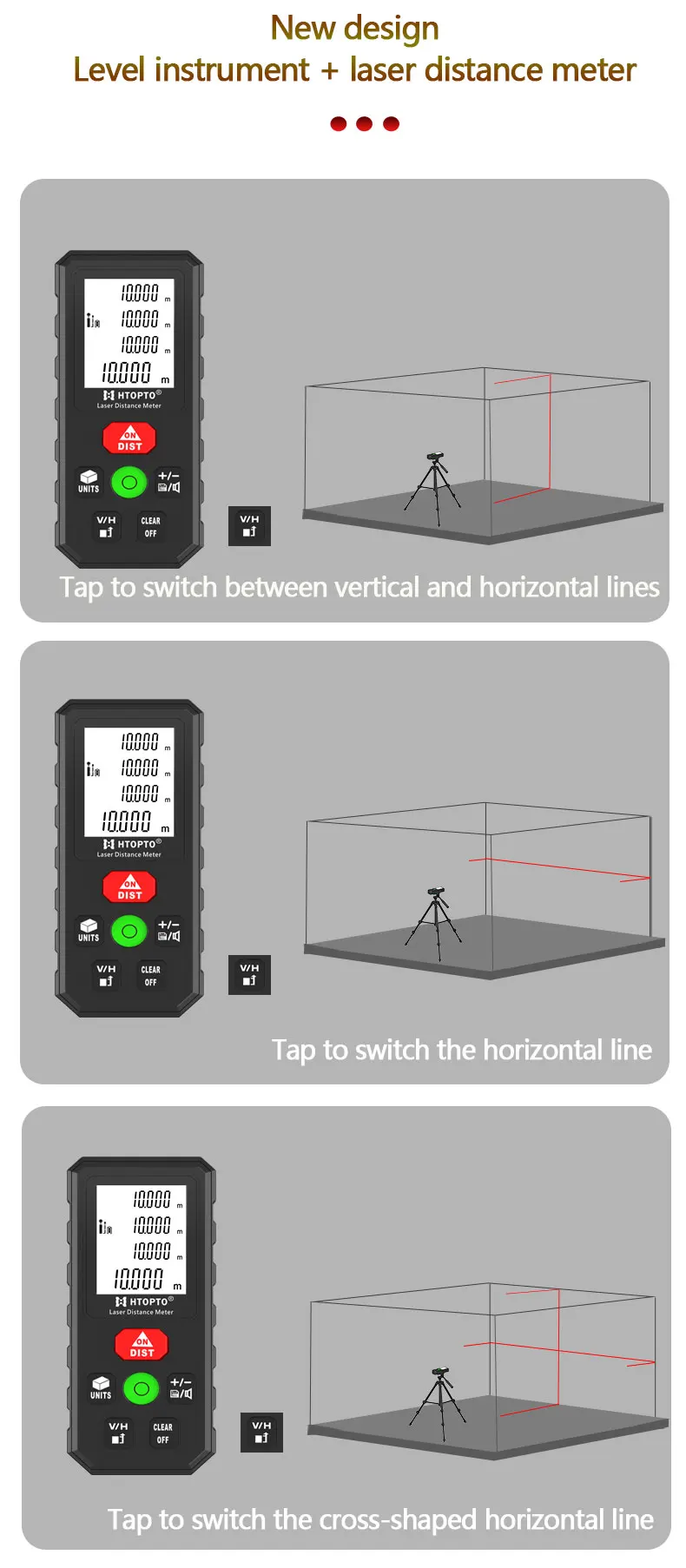 OEM laser distance meter 40m smallest laser distance meter  Range Finder Rangefinder 40m 60m 80m 100m  120m Electronic Tape